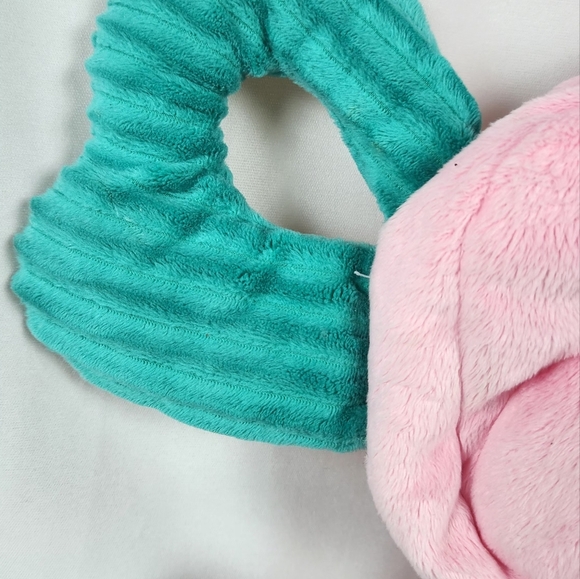 Playskool Fold ‘n Go Elephant Stuffed Animal Tummy Time Pink Baby Child Plush - Picture 7 of 13